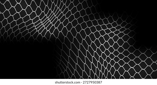 Netztextur weiße Netze auf schwarzem Hintergrund. Schlangenhautmodell