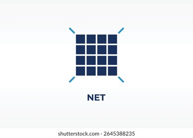 NET vector, icon or logo sign isolated symbol illustration