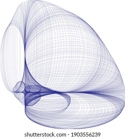 Net vector line art design