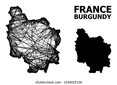 Burgundy map wine