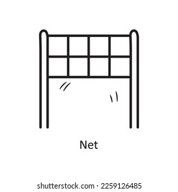 Net vector outline Icon Design illustration. Olympic Symbol on White background EPS 10 File