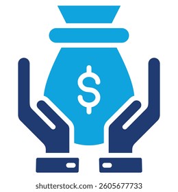 Net Worth Icon Element For Design
