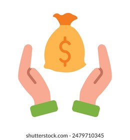 Net Worth Vector Flat Icon design