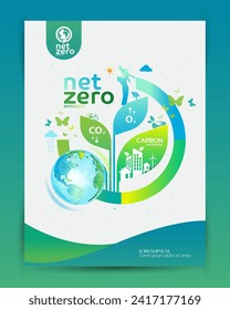 Net zero and carbon neutral concept.