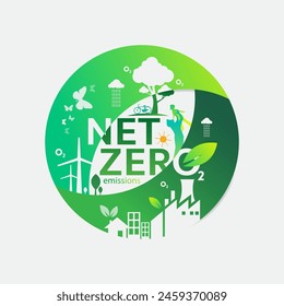 Net zero and carbon neutral concept , Carbon Neutrality