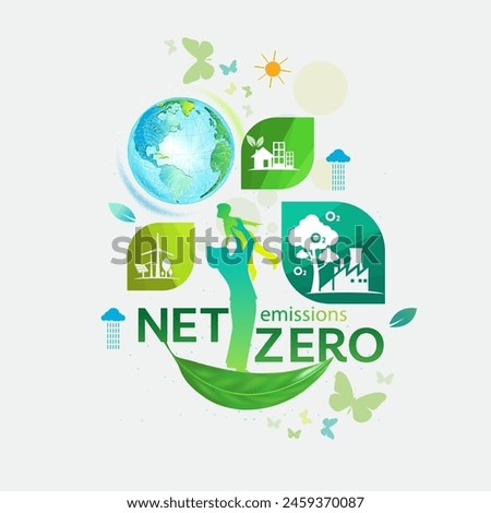 Net zero and carbon neutral concept , Carbon Neutrality