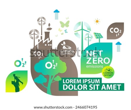 Net zero and carbon neutral concept , Carbon Neutrality