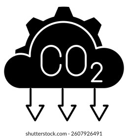 Net Zero icon Black Filled style.