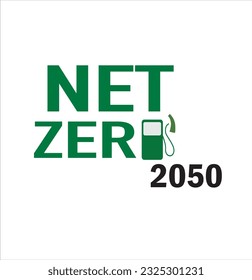 Net zero icon and carbon neutral concept . Net zero greenhouse gas emissions target Climate neutral long term strategy