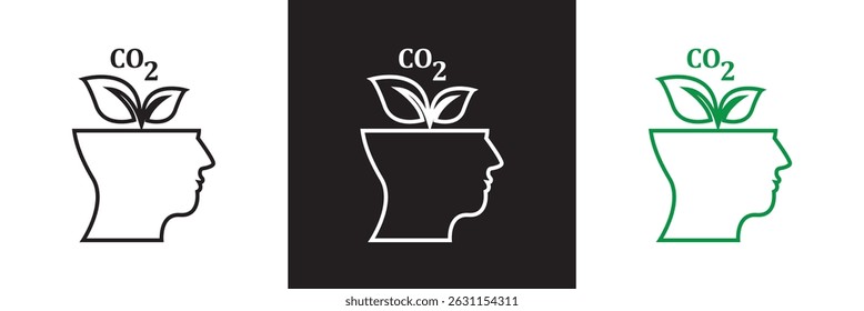 Net zero related  icons. Vector for websites, mobile interfaces, presentations, banner, visual branding etc. Vector illustration. isolated on white and black background. EPS 10