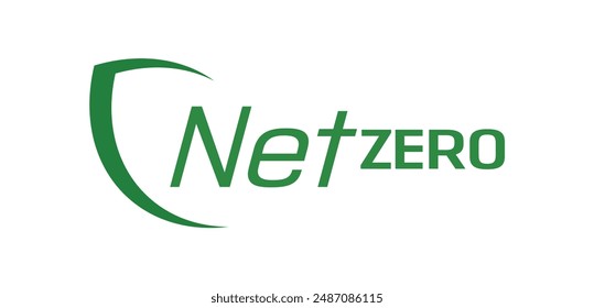  net zero text information sign