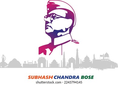 Netaji subhash chandra bose jayanti banner design
