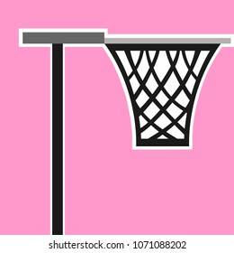 Netball Hoops Vector Illustration