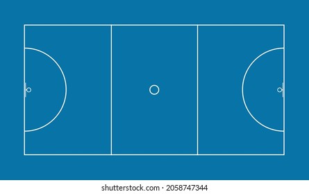 netball pitch sports field template