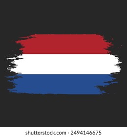 Netherland Flag Brush Paint Images With Transparent Background, Stock Photos, 3D objects, Netherland Flag Royalty Free Vector Image, Symbol of Japan 