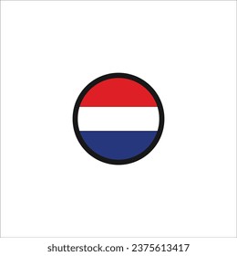 Netherland flag icon vector illustration