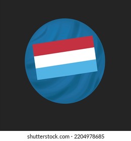 Netherland flag on black background vector illustration