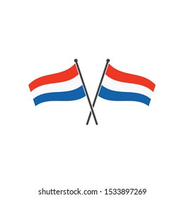 netherland flag vector illustration design template