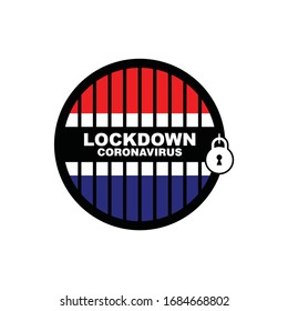 Netherland lockdown preventing coronavirus spread or outbreak, Lockdown Design Vector, Lockdown Coronavirus design Vector,Covid 19 Lockdown, 