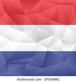 Netherlands abstract background consisting of triangles