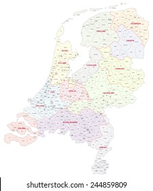 netherlands administrative map