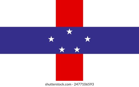 The of a  Netherlands Antilles Flag