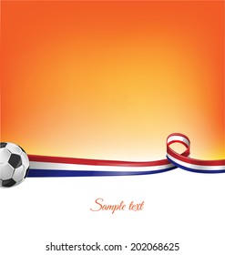 netherlands background with soccer ball