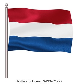 Netherlands Country Flag Pole Icon