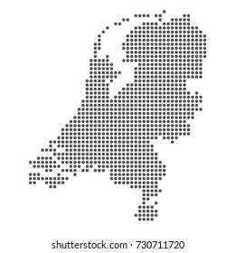 Netherlands Country Map Vector