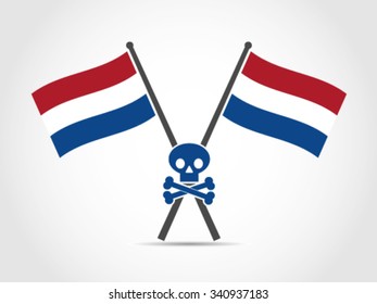 Netherlands Emblem Flag Danger