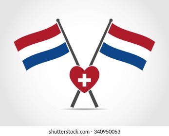 Netherlands Emblem Flag Health Care