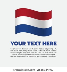 Netherlands Flag Banner Background Template