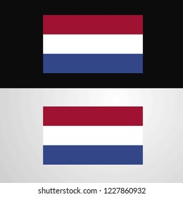 Netherlands Flag banner design