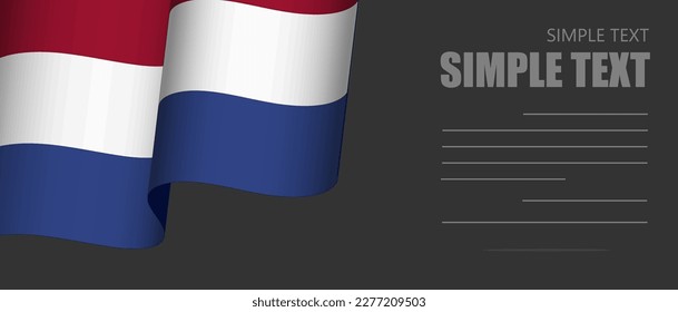 netherlands flag banner rectangle background,netherlands dark mode black tone wallpaper,website banner netherlands black and white tone with grey text.