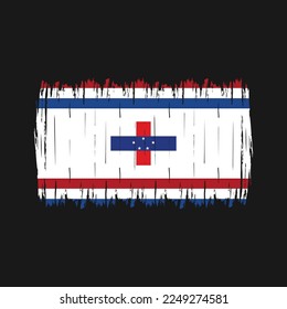 Netherlands Flag Brush Vector Illustration
