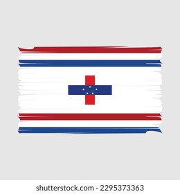 Netherlands Flag Brush Vector Illustration