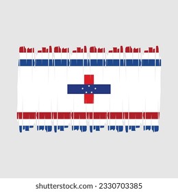 Netherlands Flag Brush Vector Illustration