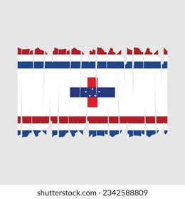 Netherlands Flag Brush Vector Illustration