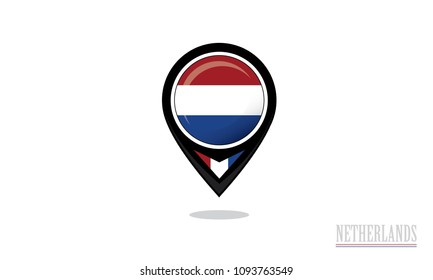 netherlands flag and center