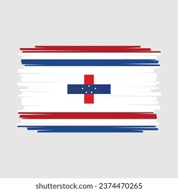 Netherlands Flag Design Vector Illustration