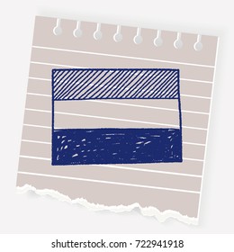 netherlands flag doodle