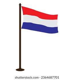 Netherlands flag icon vector symbol design