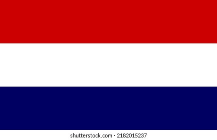 Netherlands Flag. Illustration Vector of Netherlands Flag. EPS10