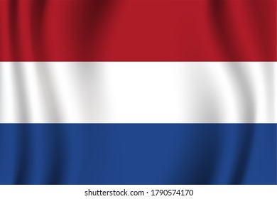 Vector de imagen de bandera de los Países Bajos. EPS.file.