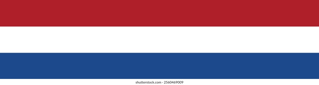 Netherlands flag long banner digital vector illustration