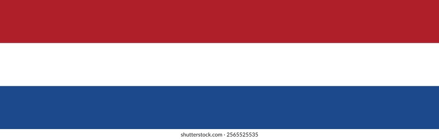 Netherlands flag long banner digital vector illustration