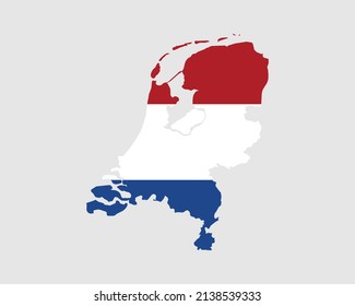 Netherlands Flag Map Map Holland Dutch Stock Vector (royalty Free 