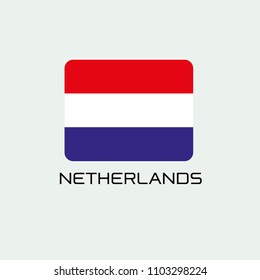 Netherlands flag modern style