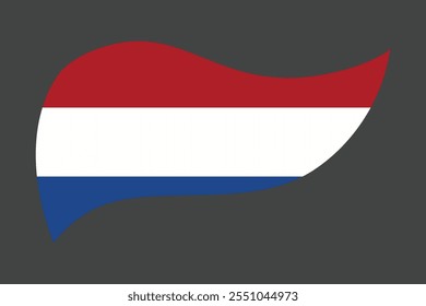 Bandera de los Países Bajos, La bandera de los Países Bajos, Bandera de los Países Bajos Vector de ilustración de país, Rectángulo Netherlands bandera ilustración, Ilustración vectorial plana
