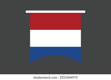 Bandera de los Países Bajos, La bandera de los Países Bajos, Bandera de los Países Bajos Vector de ilustración de país, Rectángulo Netherlands bandera ilustración, Ilustración vectorial plana
